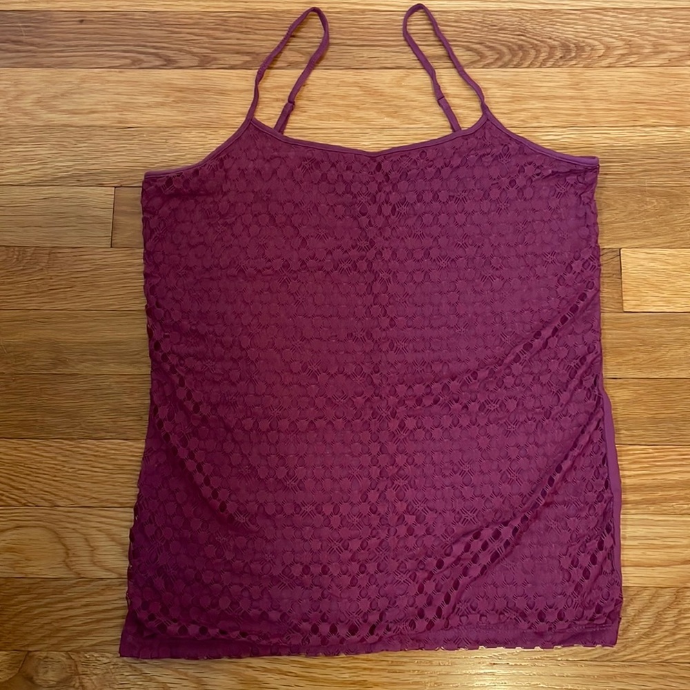 Loft outlet maroon tank top